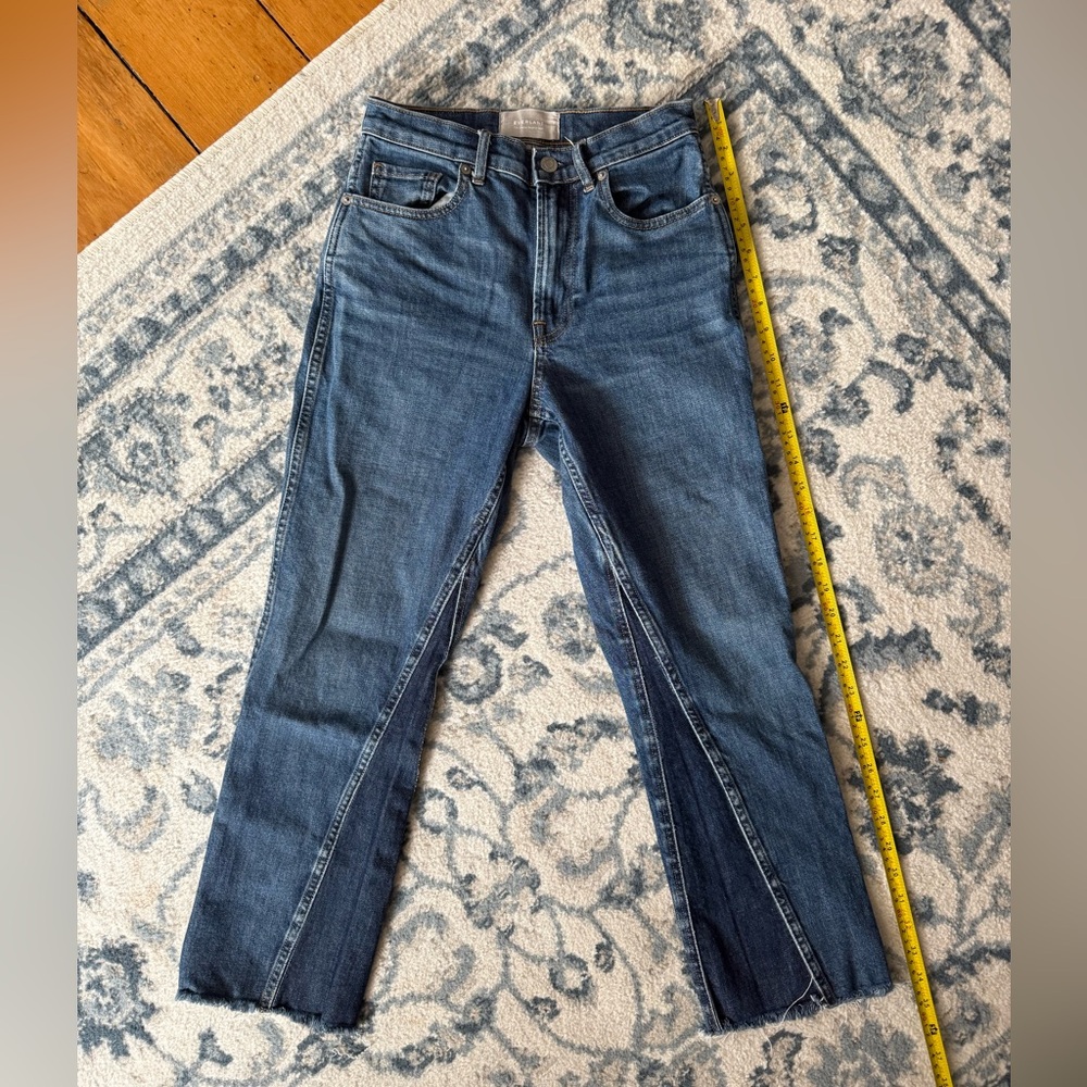 Everlane Two-Tone Dark Blue Cheeky Bootcut Jean